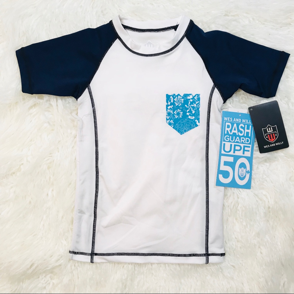 Wes And Willy Printed Pocket Rash Guard Shirt
